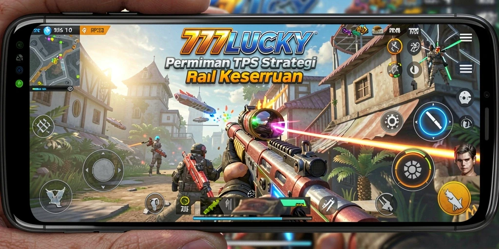 Screenshot gameplay TPS yang menampilkan aksi mendebarkan dari 777LUCKY.