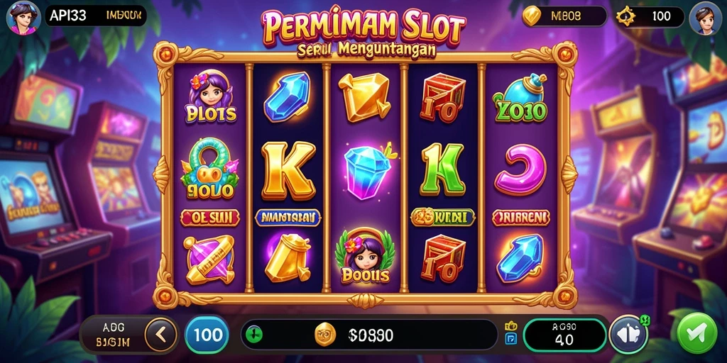 Screenshot gameplay menunjukkan keseruan bermain Slot di API33.