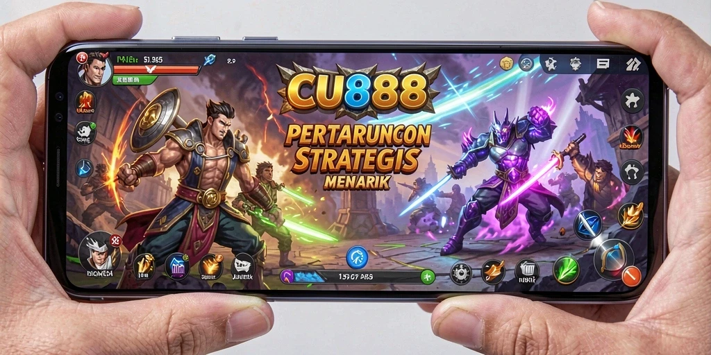 Tampilan gameplay SLG yang mendebarkan dan menantang di CU888.