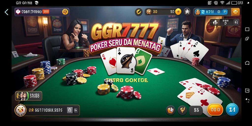 Tampilan gameplay poker yang menarik di GGR7777.