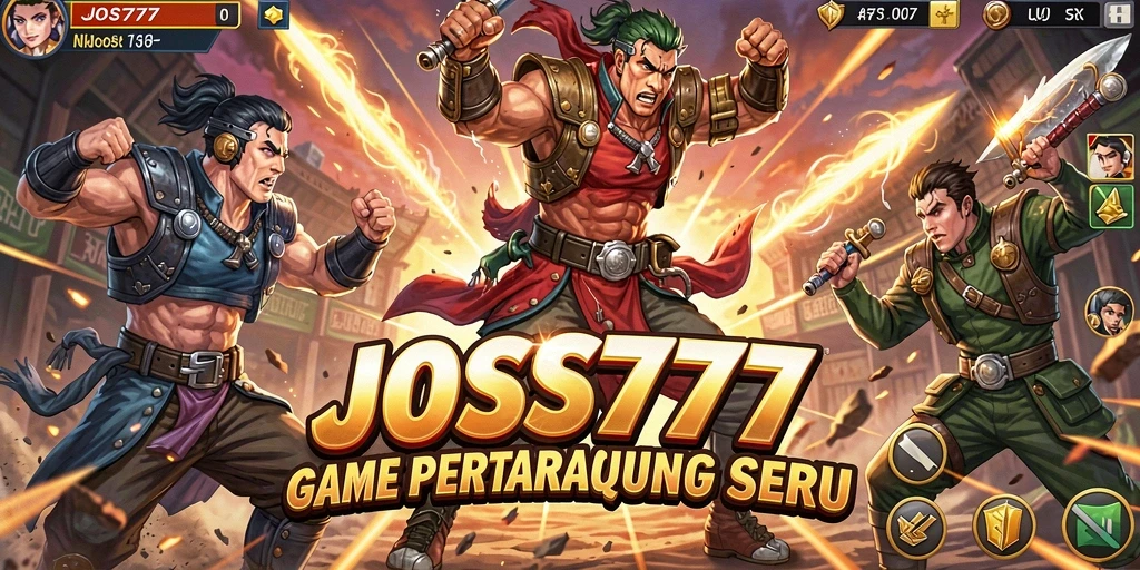 Screenshot JOSS777 menampilkan aksi pertarungan yang intens dan seru.