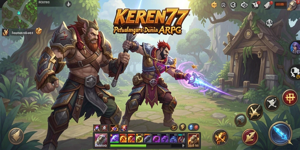 Tampilan gameplay seru dengan pertarungan intens di dunia ARPG.
