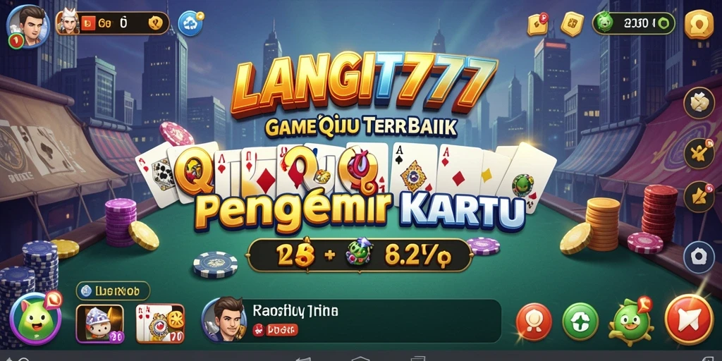 Tampilan seru gameplay QiuQiu di LANGIT777.