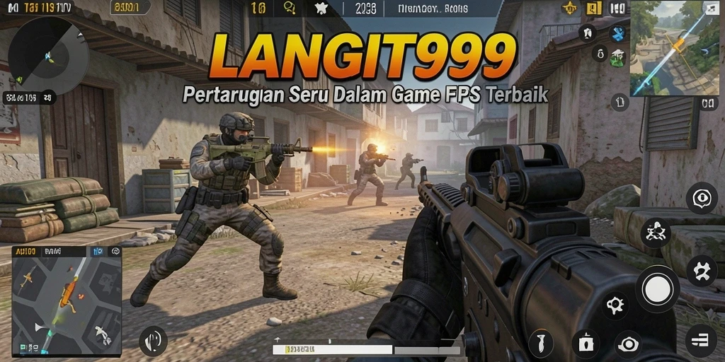 Tampilan menegangkan saat bermain LANGIT99 dengan pertarungan FPS.