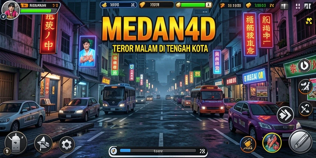 Screenshot gameplay MEDAN4D menampilkan momen menegangkan dan menyeramkan.