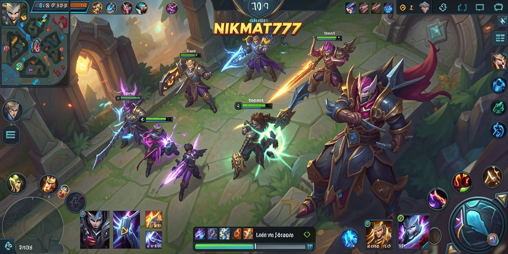 Screenshot gameplay NIKMAT777 menampilkan aksi pertempuran yang mendebarkan.