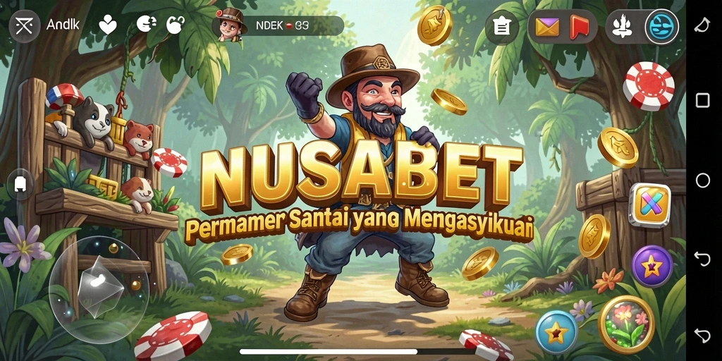 Screenshot gameplay NUSABET yang menampilkan keseruan permainan Casual.