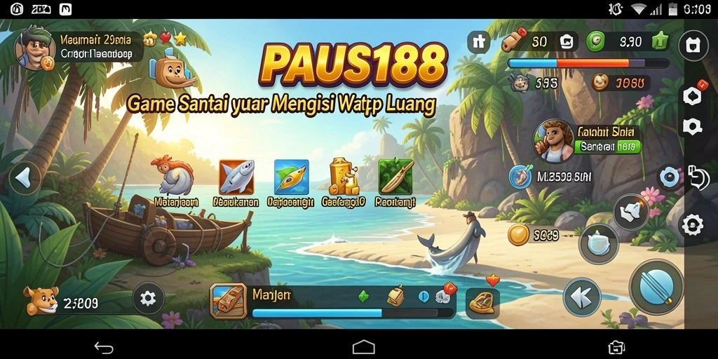 Tampilan gameplay PAUS188 yang menghibur dan penuh warna.