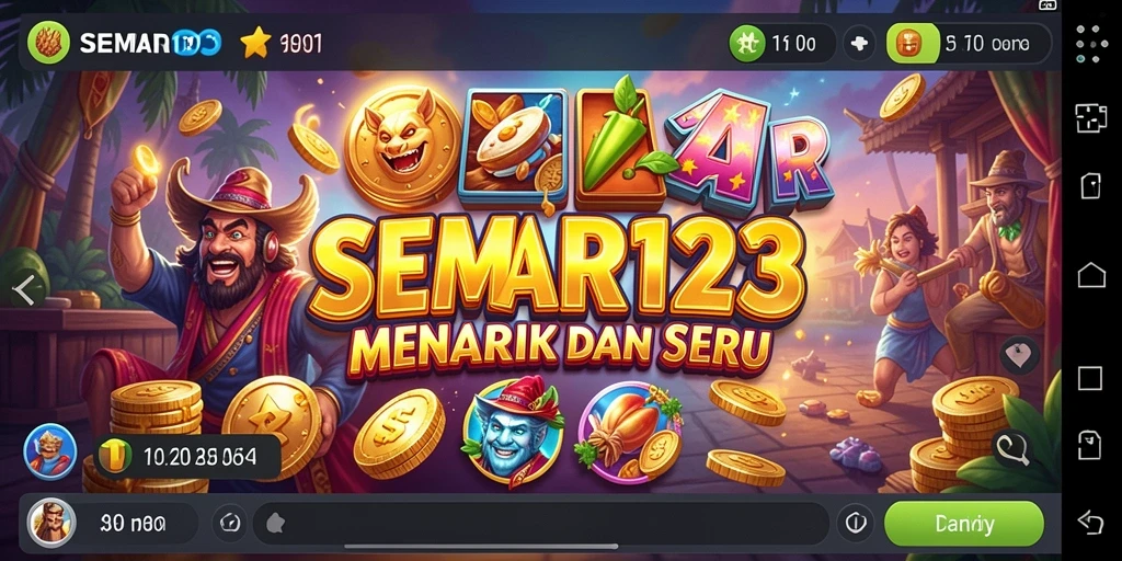 Tangkapan layar utama SEMAR123 yang menunjukkan fitur slot yang menarik.